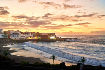 THe magic Tenerife sunset in Canary island