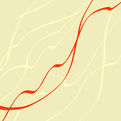 beige vector background with simple ribbons, elegant stripes