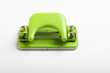 paper hole puncher, isolated on white background