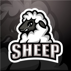 Sheep mascot esport logo design © frescostudio