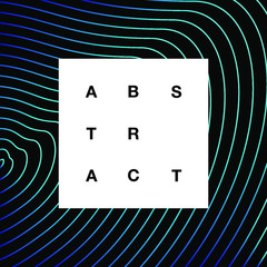 abstract wave pattern poster social media vector