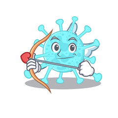 cegacovirus in cupid cartoon character with arrow and wings