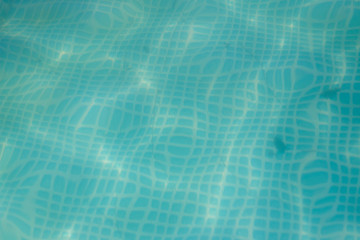 background texture of water, the bottom of the pool