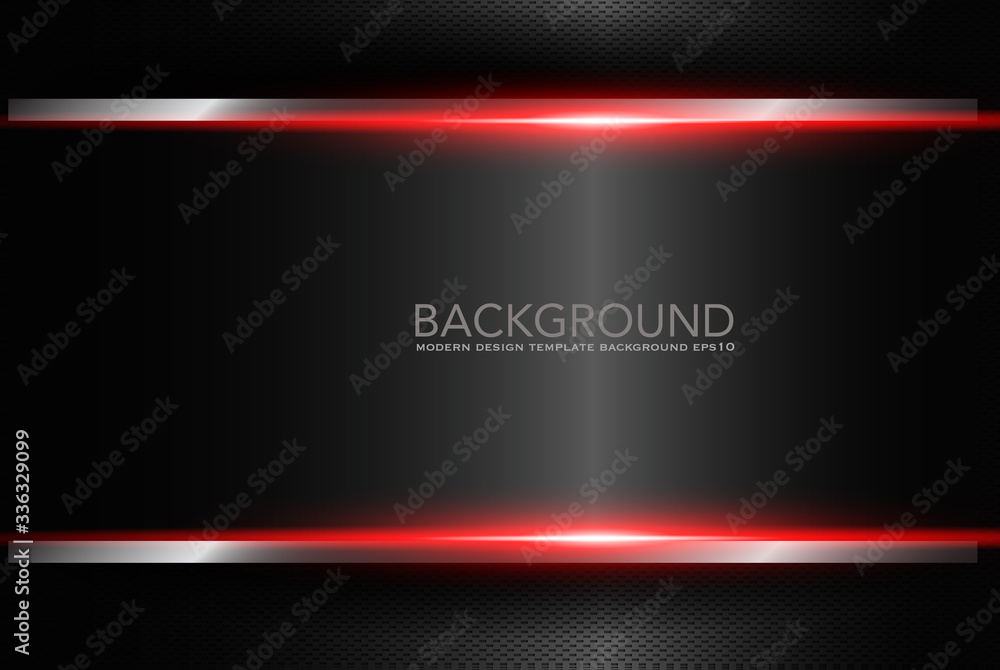 Poster abstract black technology concept design. vector template background , abstract metallic red black f