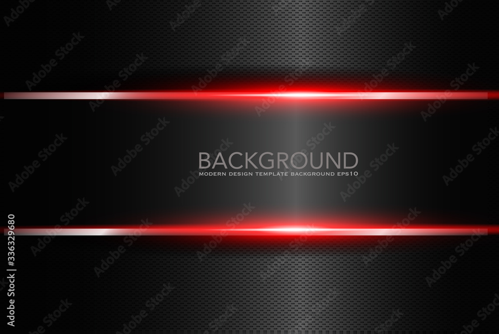 Poster abstract black technology concept design. vector template background , abstract metallic red black f