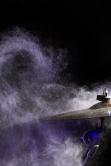 flour explosion on a drum basin, music style