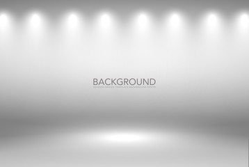 Abstract gray background. Grey gradient background blank trade show booth for designers. Background empty room with space for your text and picture. vector eps10