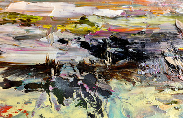 Colorful abstract background wallpaper. Modern motif visual art.  Mixtures of oil paint. Trendy...