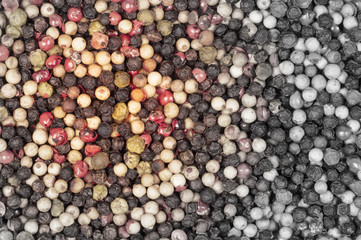 Peper background, white, green, black and red
