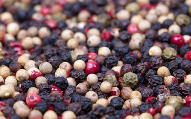 Peper background, white, green, black and red