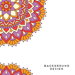 Vector background with ornaments. Vector mandala