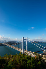 Obraz premium 瀬戸大橋 日本の吊り橋