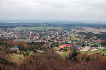 Lipowiec Castle Babice Poland view from above