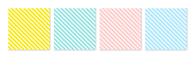 Background pattern seamless diagonal stripe abstract colorful pastel colors. Summer background design.