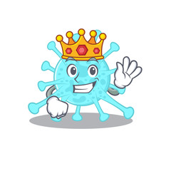 A Wise King of cegacovirus mascot design style