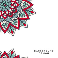 Fototapeta premium Vector background with ornaments. Vector mandala