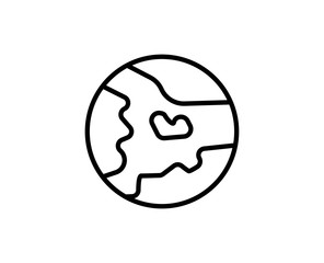 Flat line icon