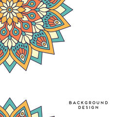 Obraz premium Vector background with ornaments. Vector mandala