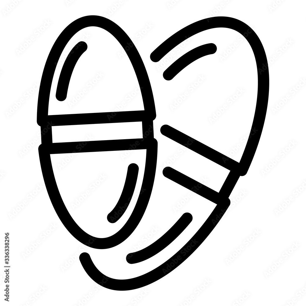 Poster Capsule pill icon. Outline capsule pill vector icon for web design isolated on white background