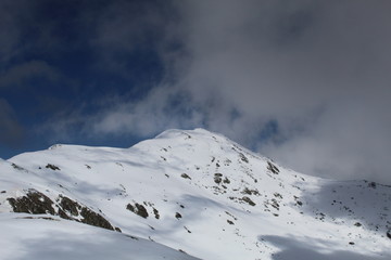 winter trip with snowshoes to Mount Besimauda or Bisalta