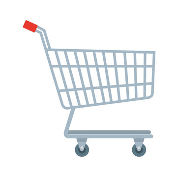 cart shopping transportation isolated icon vector illustration design