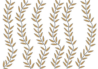 seamless pattern brush with bamboo © Анастасия Кельцына