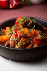 Homemade mixed vegetable stew