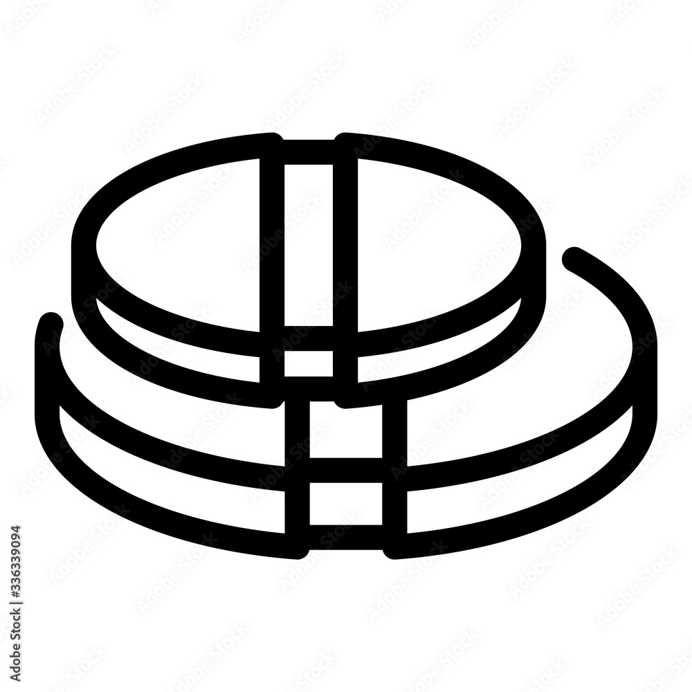 Poster sickness pill icon. outline sickness pill vector icon for web design isolated on white background