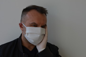 maseczka, medyczne, doktor, grypa, lek, izolowany, portret, bezpieczeństwa, choroba, osoba, ochronny, młoda, zdrowie, buzia, lud, chronić, przeziębienie, wirus,koronawirus ,maseczka coronavirus ,koron