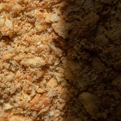 hand made delicious Napoleon cake with custard in a sprinkle of cakes