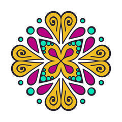 Mandala. Ethnic decorative element