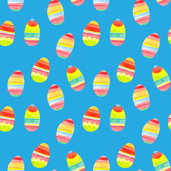 hand drawn seamless easter patterns