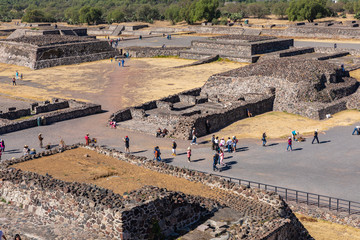 The Pyramids in ancient city of Teotihuacan in Mexico.