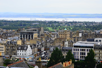 aerial view of Edimburgh Scotland 