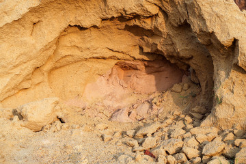 Pile of sand  for building construction