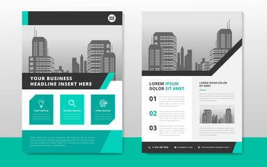 Corporate business flyer poster pamphlet brochure cover template design with blue color on a4 paper size. For marketing, business proposal, promotion, advertise, publication, cover page