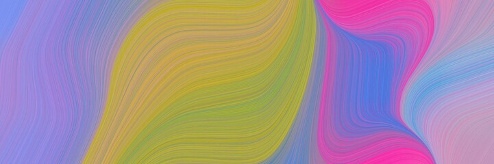 abstract colorful designed horizontal header with pastel purple, medium purple and peru colors. fluid curved lines with dynamic flowing waves and curves