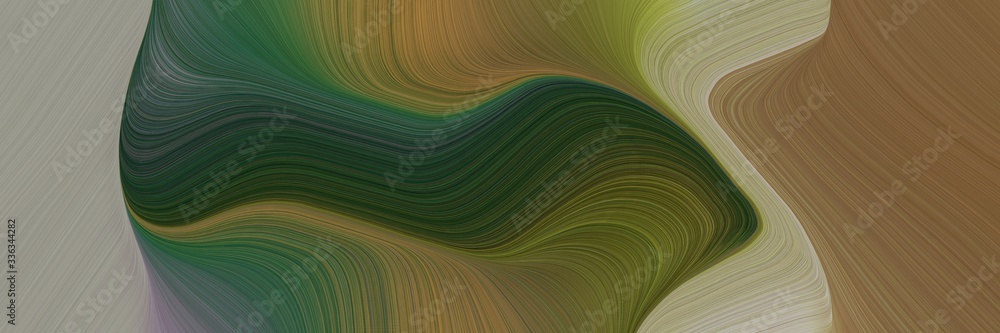Aufkleber abstract dynamic designed horizontal header with dark olive green, very dark blue and rosy brown col