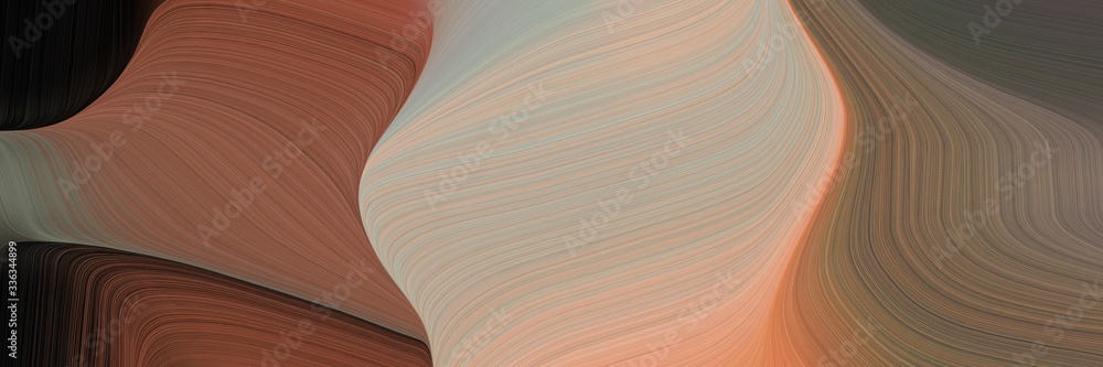 Poster abstract surreal header with pastel brown, dark gray and very dark pink colors. fluid curved flowing
