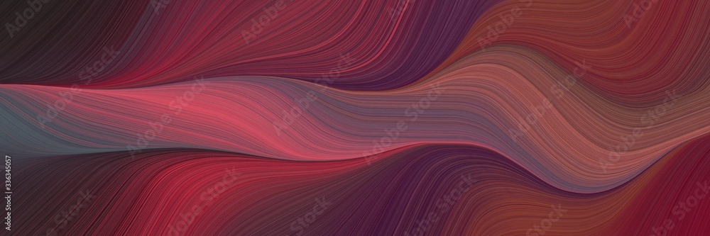 Leinwandbilder abstract modern header design with old mauve, dark moderate pink and moderate red colors. fluid curved lines with dynamic flowing waves and curves