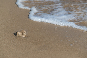 beautiful sea surf on the shores of the Andriatic