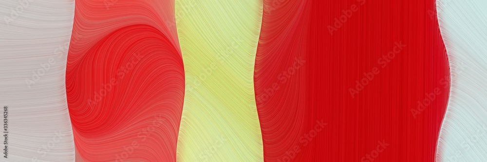 Poster abstract dynamic horizontal banner with firebrick, pastel gray and indian red colors. fluid curved f