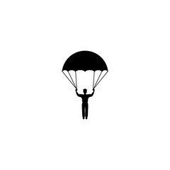 skydiver icon vector