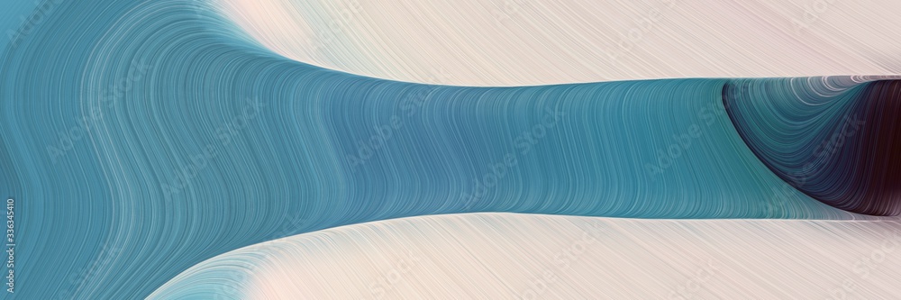 Poster abstract colorful banner design with blue chill, light gray and very dark blue colors. fluid curved 