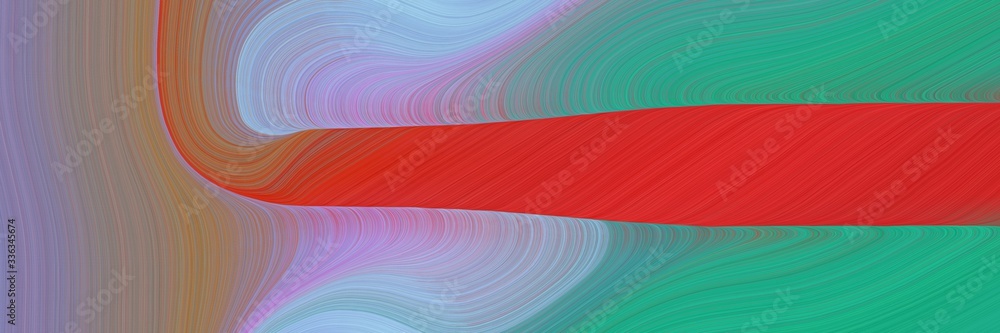 Poster abstract flowing designed horizontal header with gray gray, medium sea green and light pastel purple
