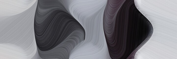 abstract decorative header with ash gray, very dark blue and dark slate gray colors. fluid curved flowing waves and curves