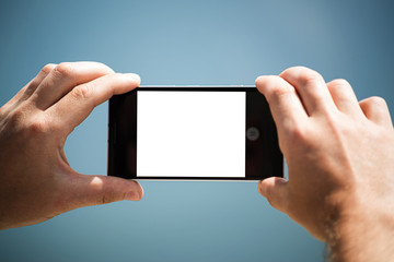 photo on the phone - there is a place for recording, creativity, advertising..