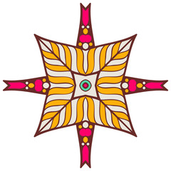 Mandala. Ethnic decorative element