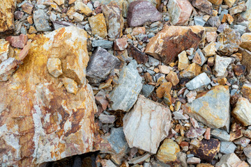 Full frame of natural stone flooring used as background.