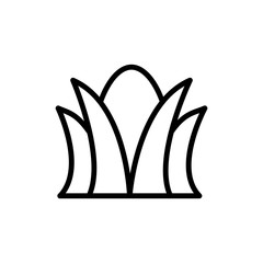 Grass egg icon. Simple line vector elements of religious holiday for ui and ux, website or mobile application